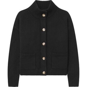 Naadam Ultra Luxe Cashmere High Neck Chunky Cardigan - XL